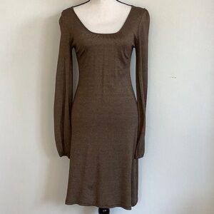 Michael Stars body con dress brown